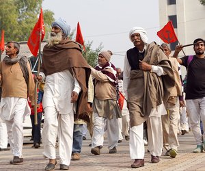 Jhabua's protesting farmers in Delhi