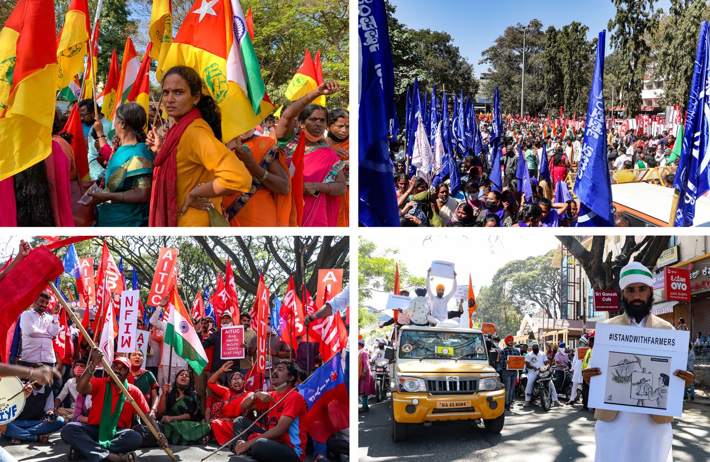 About 30 organisations are said to have participated in the Republic Day farmers' rally in Bengaluru. Students and workers were there too