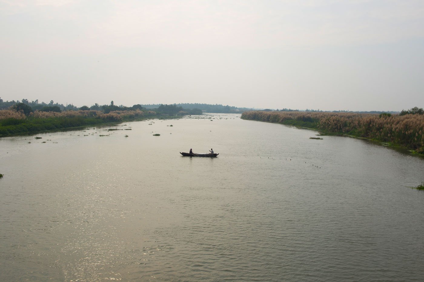 Fishermen in Gonteru drain