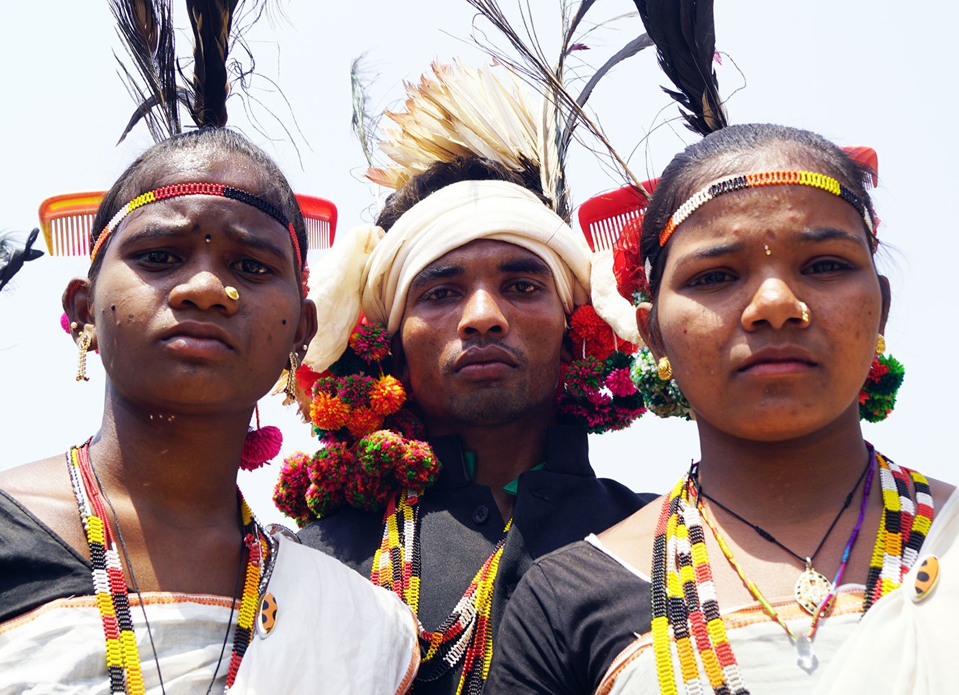 men and women in traditional dress