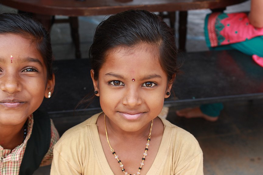 Welcoming faces at Vidya Vanam