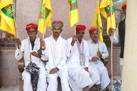 Marching from Bijwasan to Ramlila Maidan