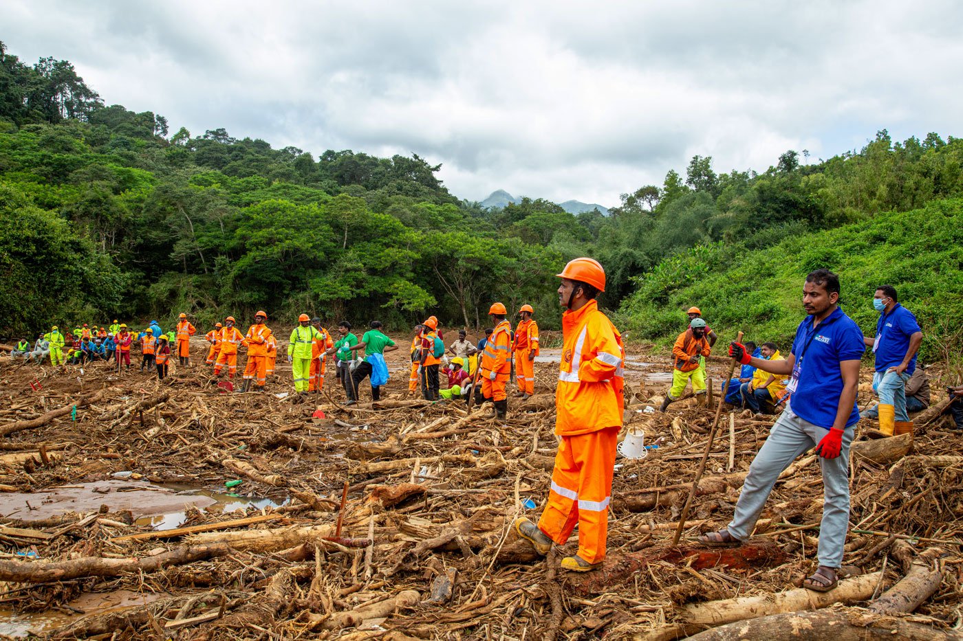 Volunteers are playing a crucial role in rescue efforts