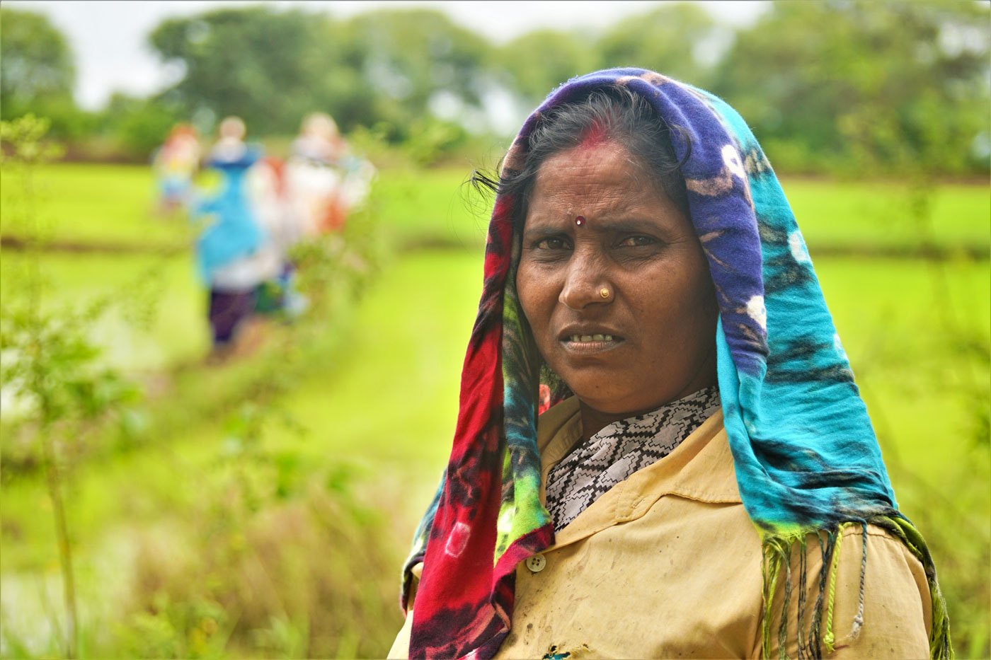 woman working the farm