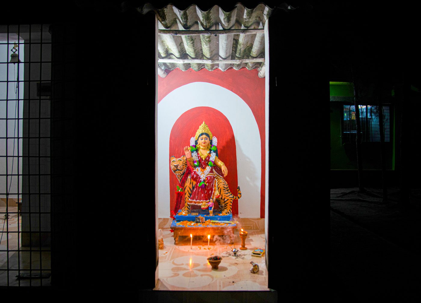 On the first day of the Bengali month of Magh (January-February), households dependent on the mangroves of Sundarbans pray to Ma Bonbibi for protection against tigers, bees and bad omens