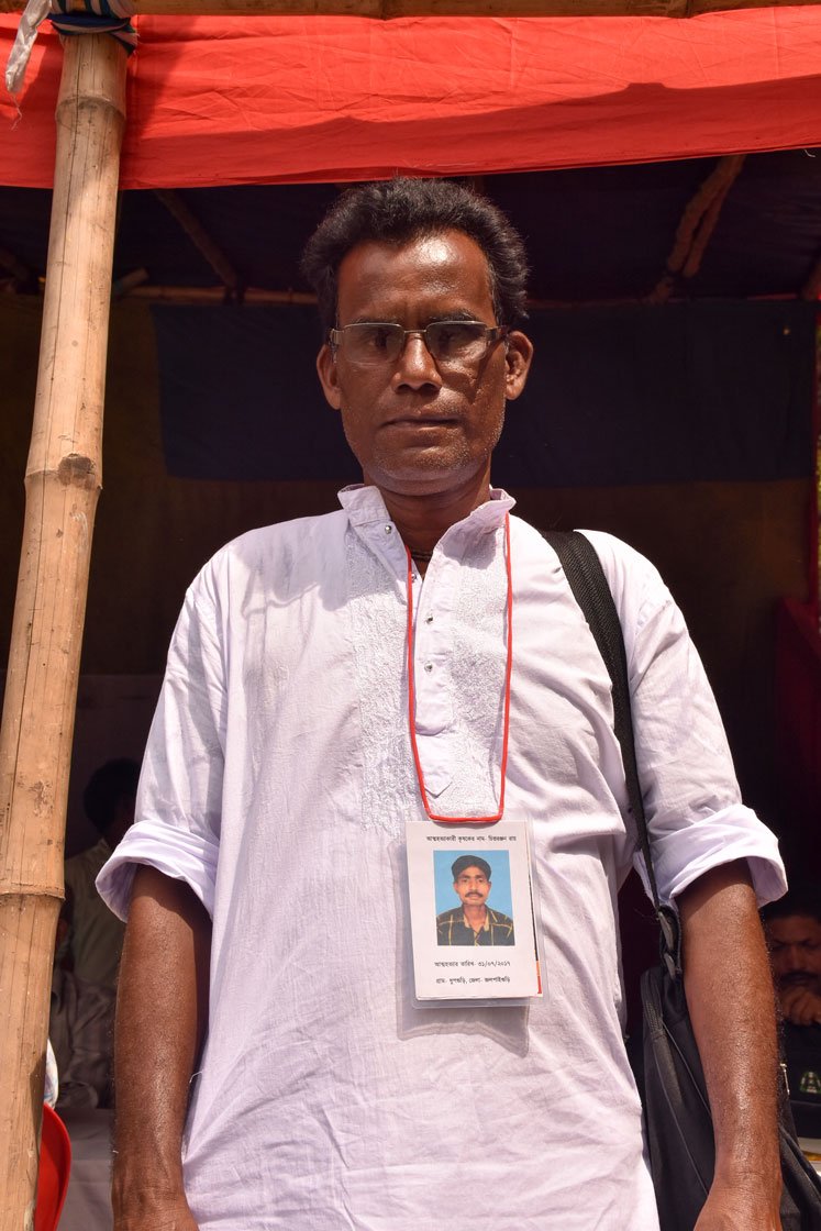 Uttam Roy at the rally