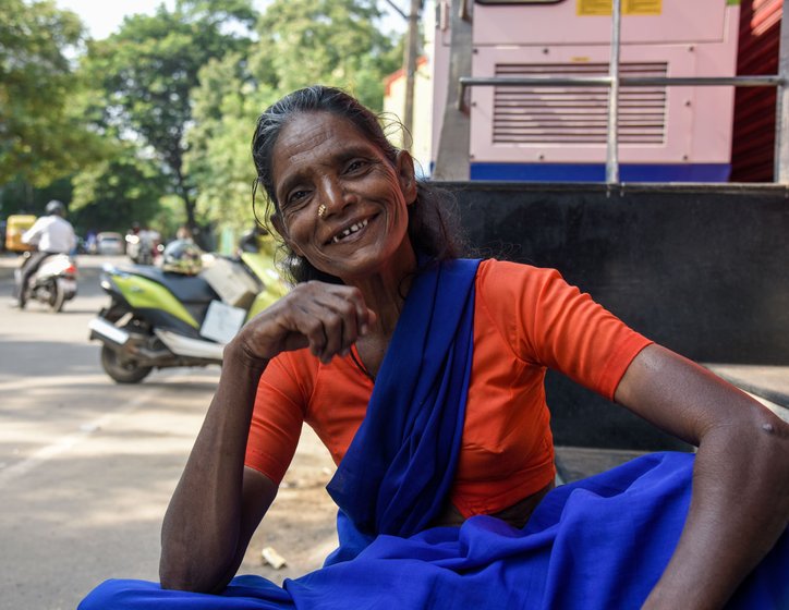 Rita akka cannot speak or hear; she communicates through gestures. Her smiles are brightest when she is with her dogs

