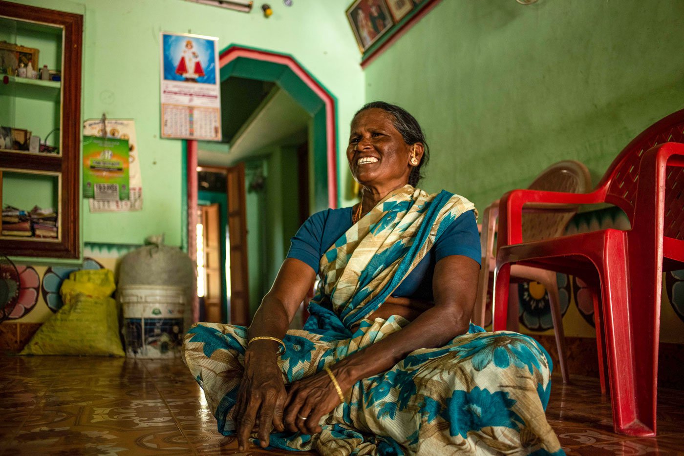 Speaking to us in the living room of her house in Ramanathapuram, which she has designed herself