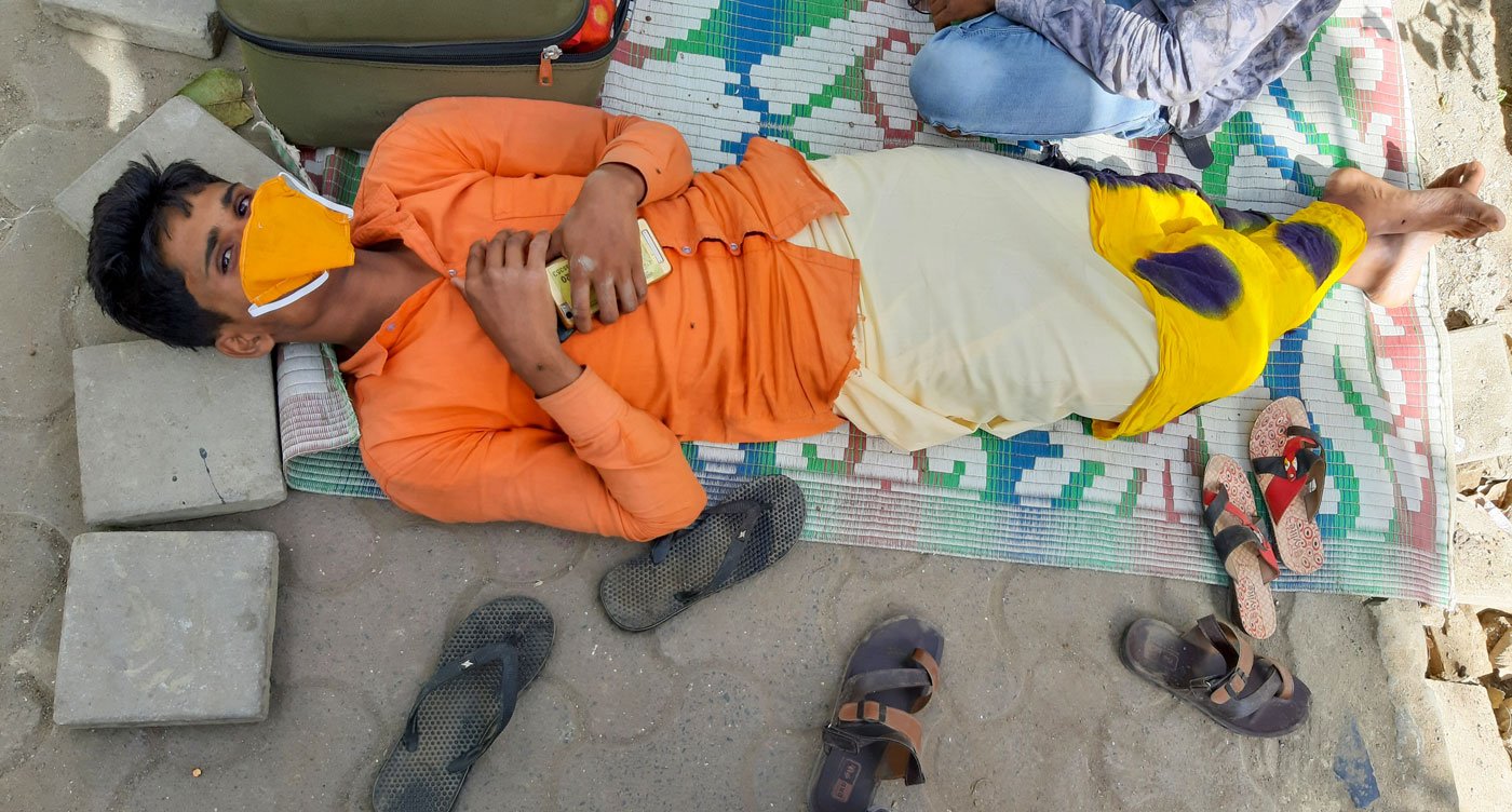 With their money running out and little food and water available, cancer patients living on footpaths near the Tata Memorial Hospital are caught in the lockdown, with no way home

