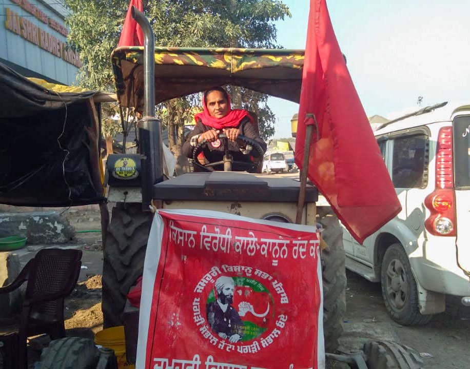 Sometimes, Sarbjeet gives children an others at the protest site a ride on her tractor, which she learnt to drive four years ago