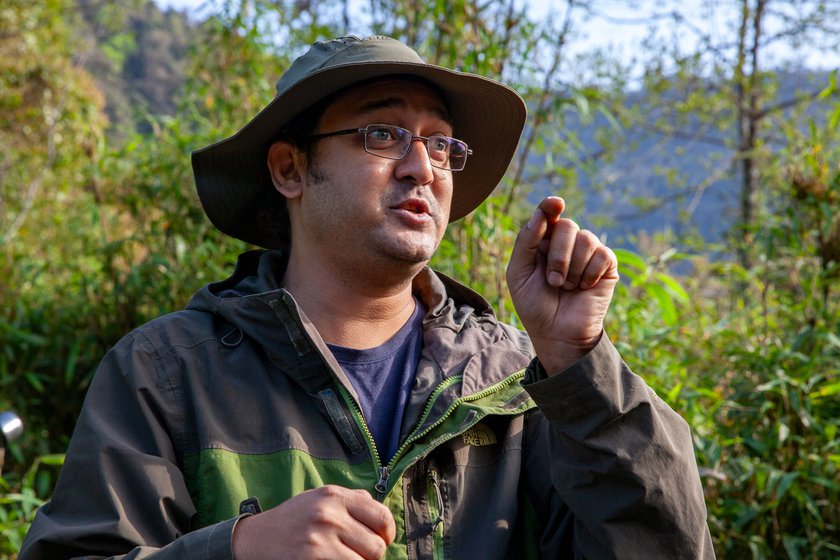 Left: Dr. Umesh Srinivasan is a Professor at the Indian Institute of Science (IISc) in Bangalore and heads the team working in Arunachal Pradesh