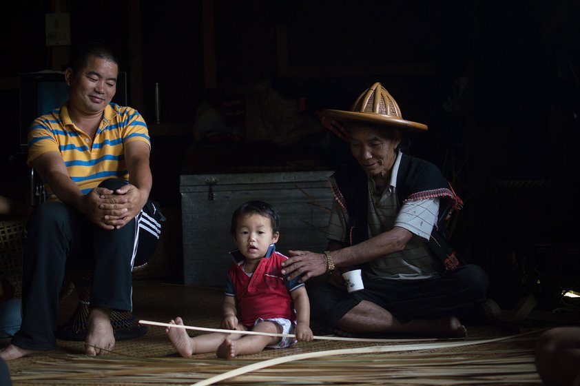 Three generations of Lingi men