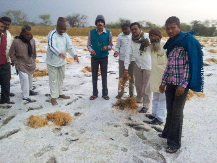 2014 hailstorm damage from the same belt of Latur mentioned in the story 