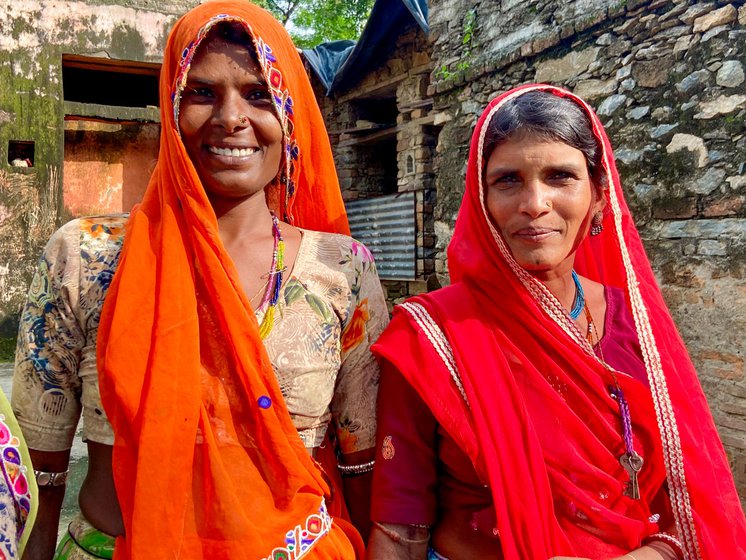 Gopli and Pushpa. ‘The men are never around for any assistance with child rearing.