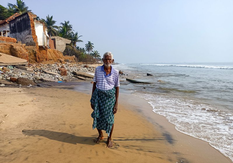 O. Chinnabbai, Maramma's uncle, close to where their house once stood