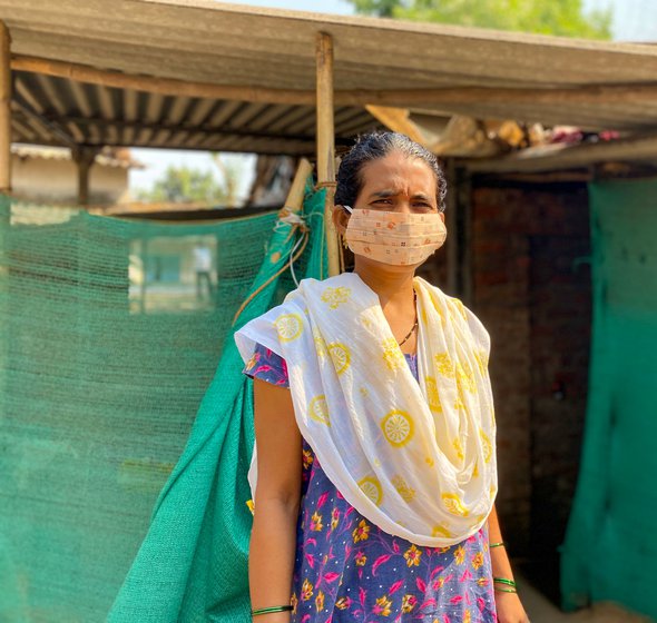 Sumitra Moragha (left) says: 'No hospital gave him a bed. My brother couldn’t breathe. His new bride [Rupali, right, in blue] hasn’t eaten in days'