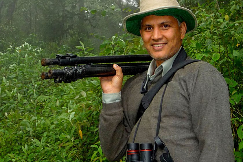 Ramana Athreya, the man who discovered the Bugun Liocichla and named it after the community with whom it shares these forests