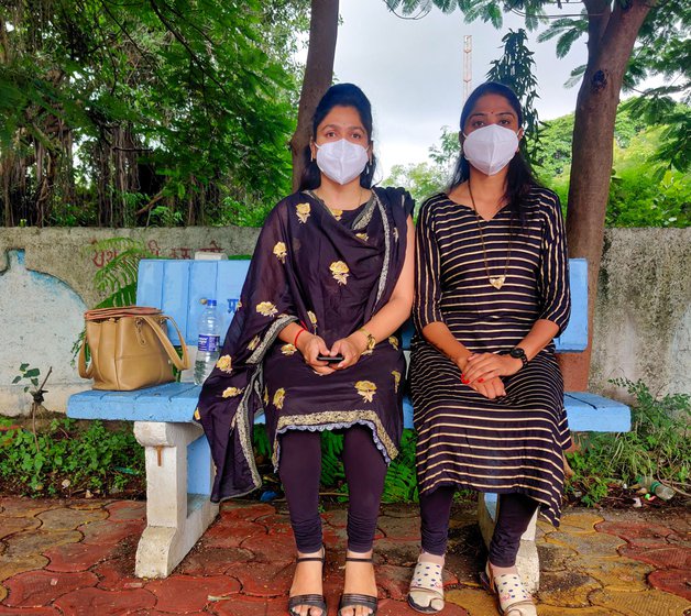 From the left: Lahu Kharge, Prashant Sadare and Ankita Patil (on the left in the photo) with another nurse