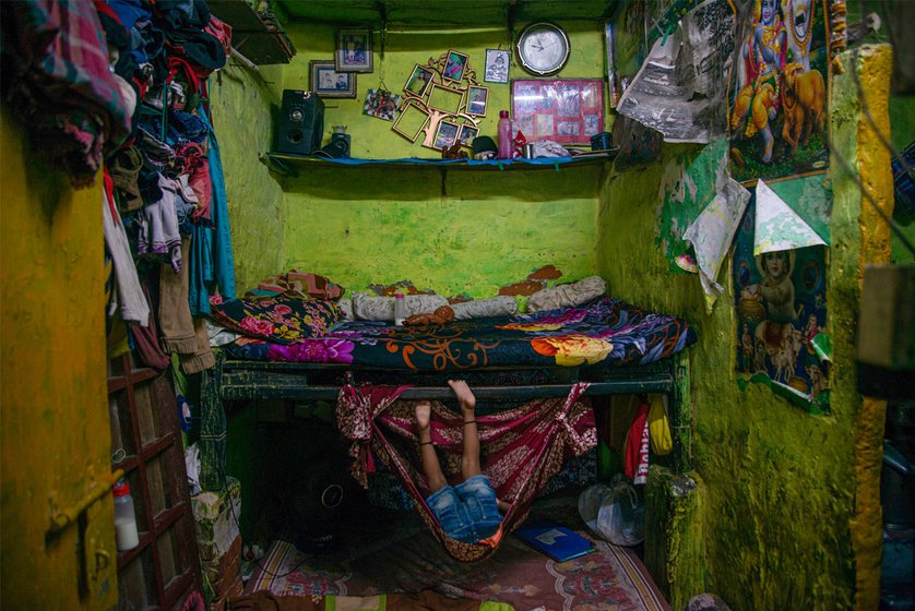 Congested living conditions increase the chance of spreading TB among other family members. Isolating is hard on women patients who, when left to convalesce on their own (right), feel abandoned