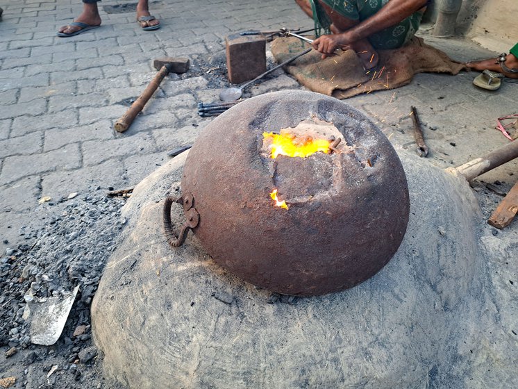 The bhatti’s (furnace) flames are unpredictable but the family has to make do