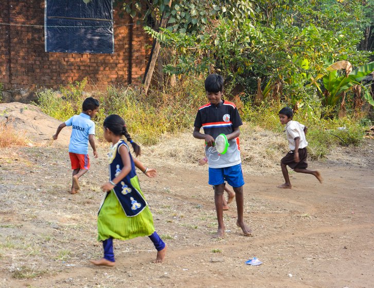 Children playing in the village