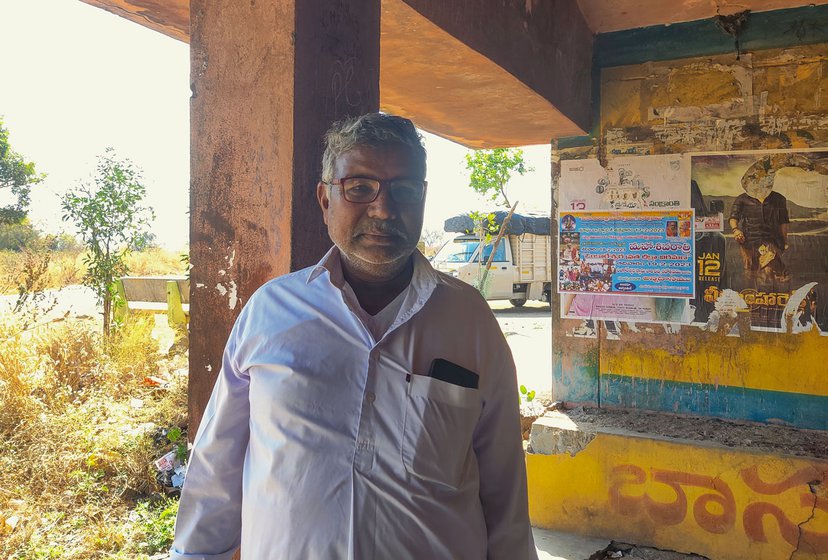 Left: Rangayya finds it odd that he doesn't get money under Rythu Bandhu but recieves money under a central government's scheme.