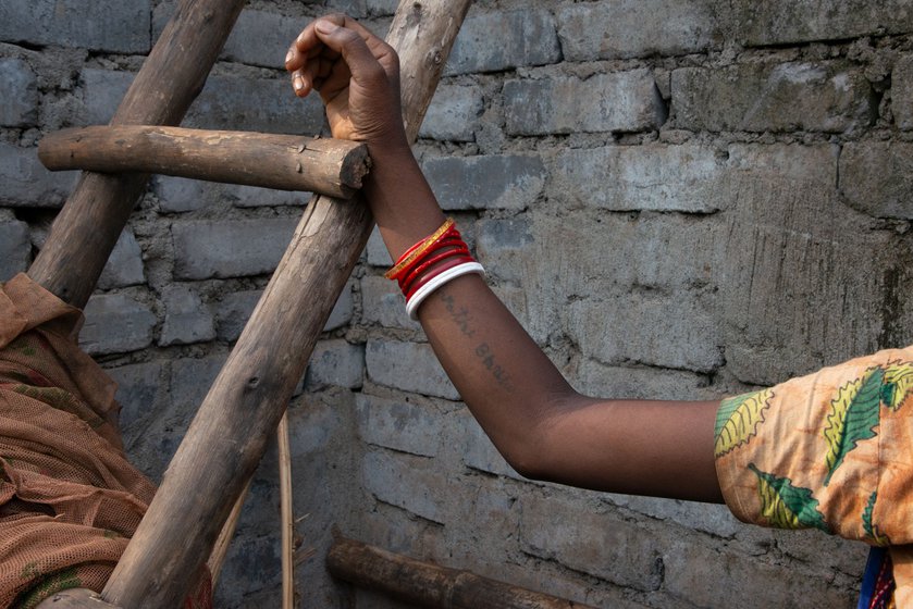 Left: Sarathi Mallik of Benashuli was diagnosed with tuberculosis in November 2022. She is under medication and cannot work long hours.