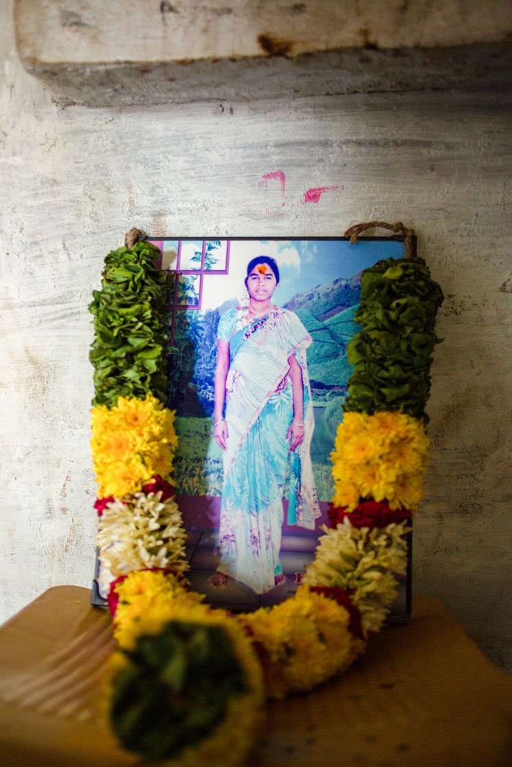 A photo of Akash's mother (right) who passed away 12 years ago