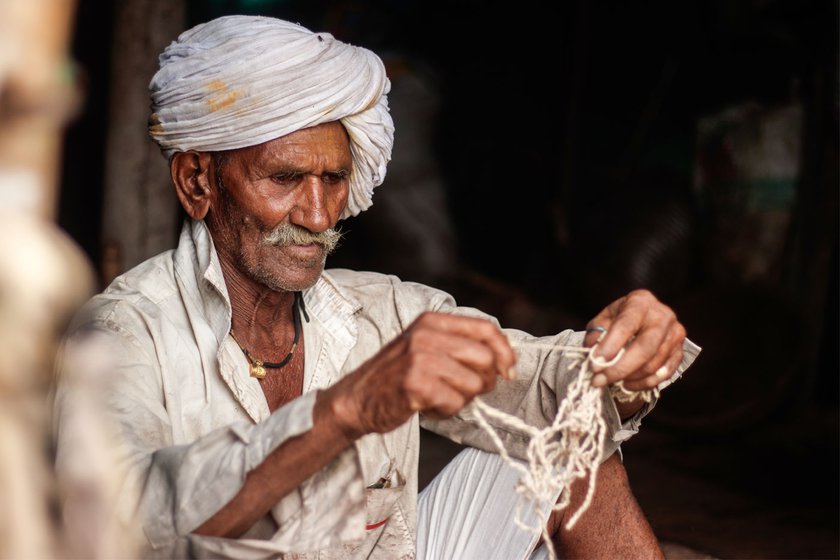 'The most difficult part is starting and making the loops in a circular form,' says Siddu. Making these loops requires a lot of patience and focus