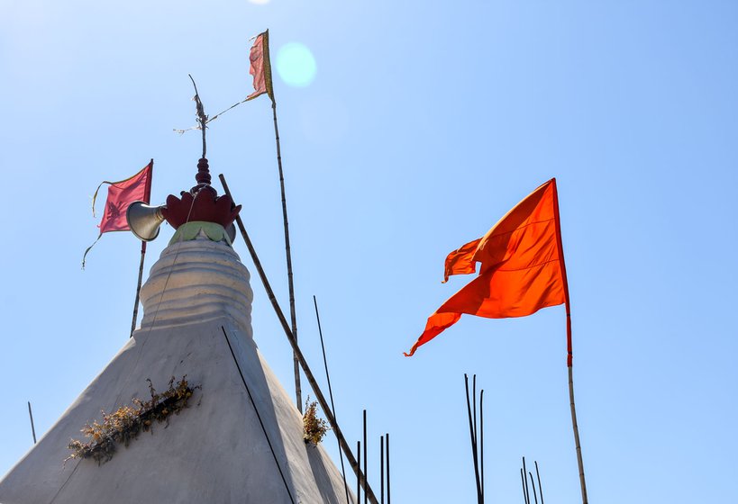 Right: After the Hanuman temple came up the place was declared Anjan Dham