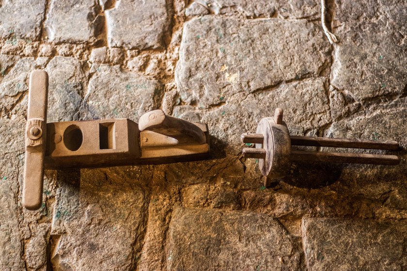 The workshop is a treasure trove of traditional tools and implements. The randa, block plane (left), served multiple purposes, including smoothing and trimming end grain, while the favdi was used for drawing parallel lines.