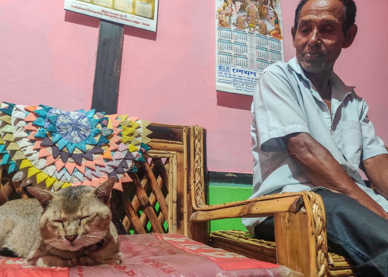 Mukta's parents Bhai Hazarika (left) and Prema Hazarika (right) remain proud and supportive of his various pursuits