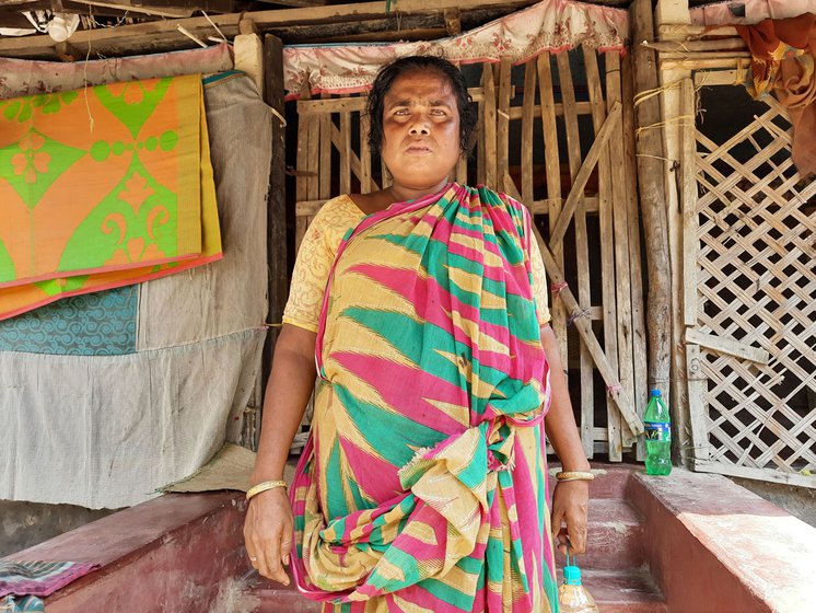 Parul at home in her village Luxbagan, South 24 Parganas. None of her daughters work in the forest