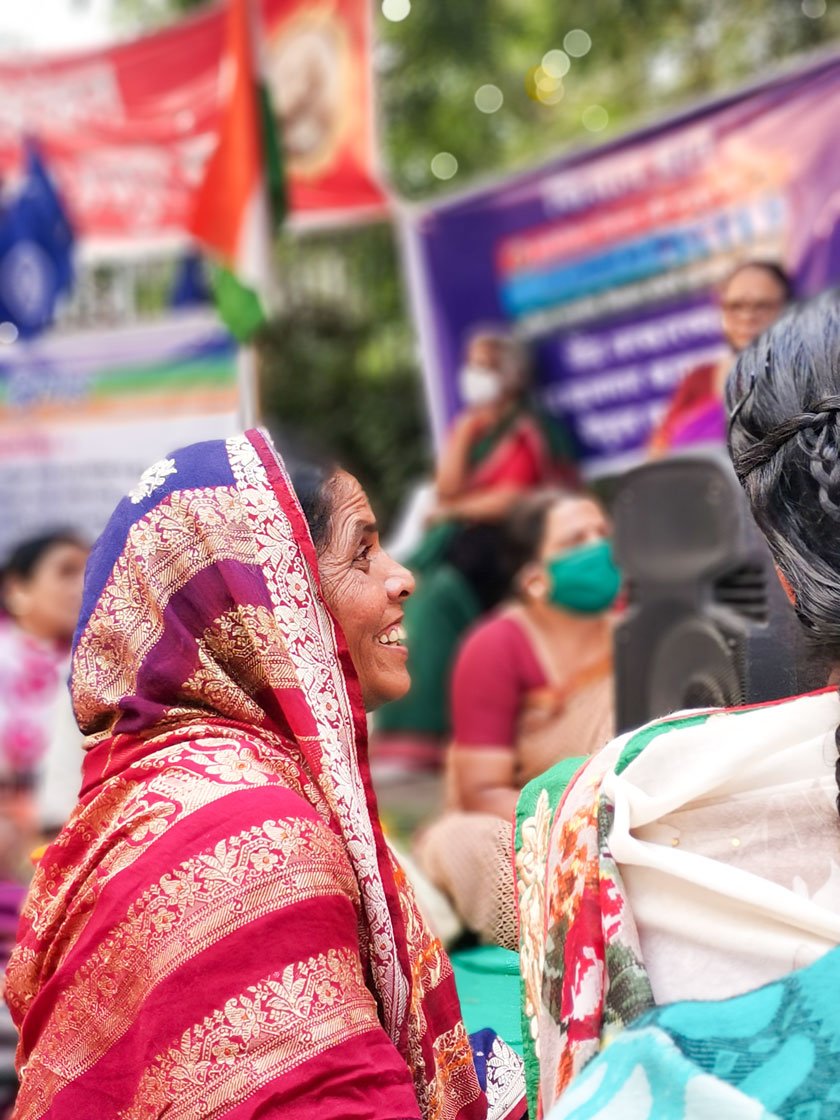 Loan waivers for women in suicide-impacted families was one of the demands voiced at the protest. The farmers also highlighted the need for a strong and universal public distribution system (PDS).

