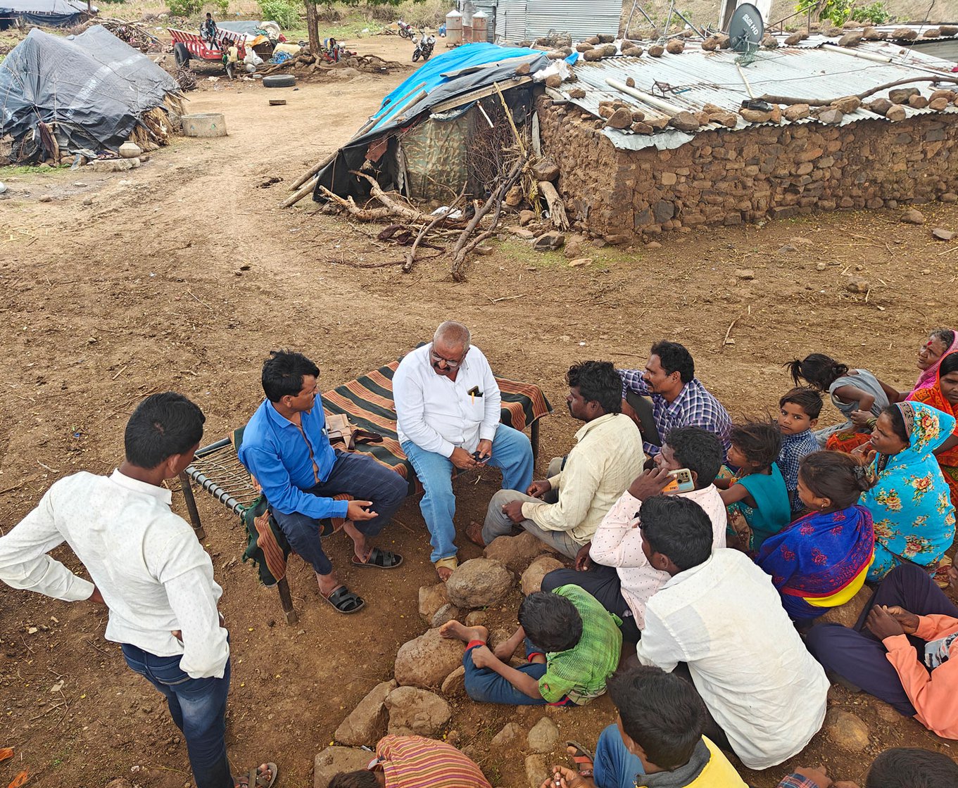 While Tangde and Kamble have cultivated a network of informants across the district and work closely with locals, their help is not always appreciated. 'We have been assaulted, insulted and threatened,' says Kamble