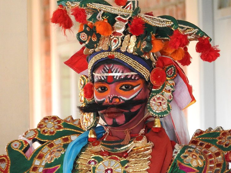 Left: N. Karthi as Dushasana