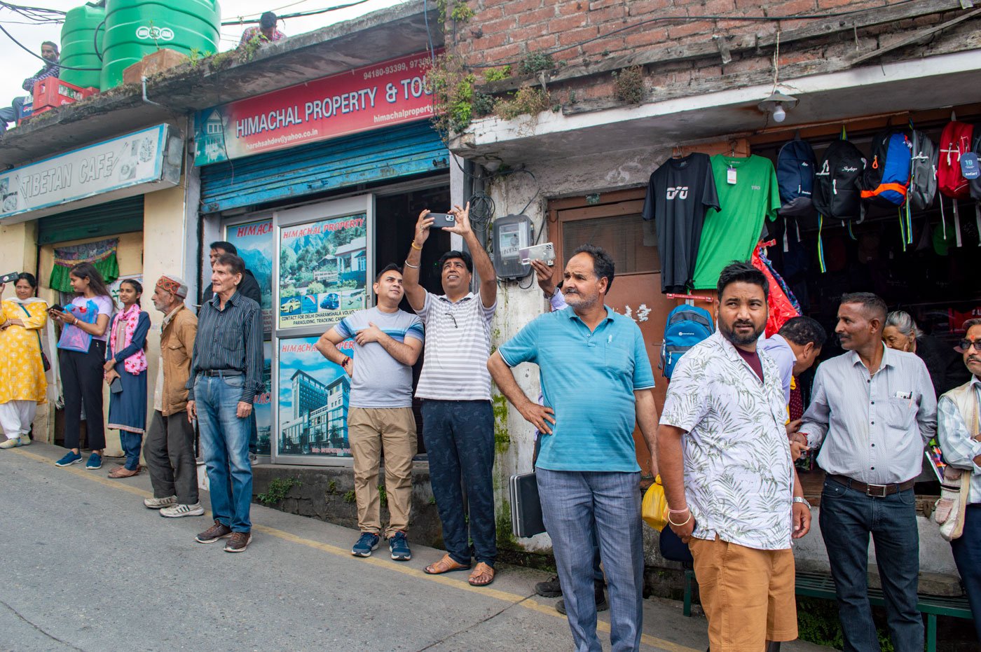 Onlookers of the Pride march try to understand what is happening. 'It is important for us to march on the main roads so that people see us,' says Manish Thapa, one of the organisers