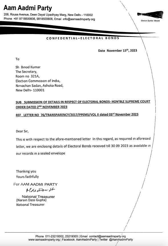 Details of Electoral Bonds as received in digitised form from Supreme Court Registry