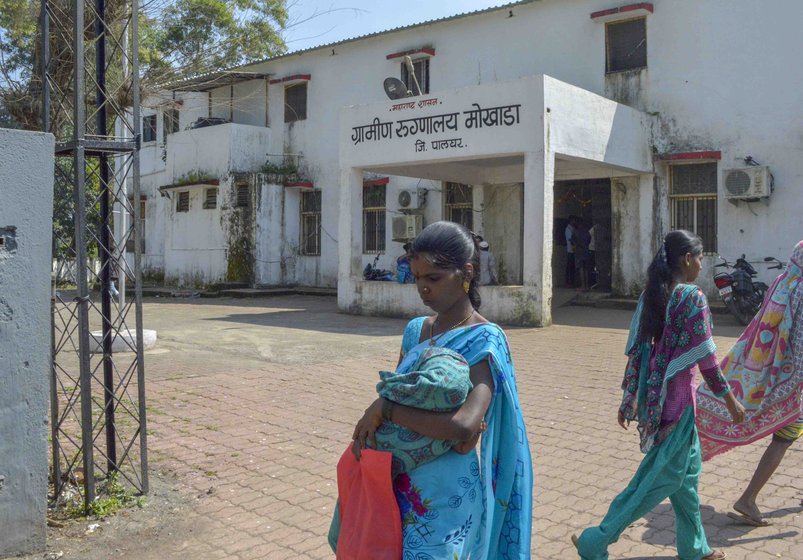 Chas village (left): the Sanad family’s invitation to the bhagats is not unusual in the five padas (hamlets) of Chas gram panchayat. The local PHCs are barely equipped, and Mokhada Rural Hospital (right) is around 15 kilometres away 