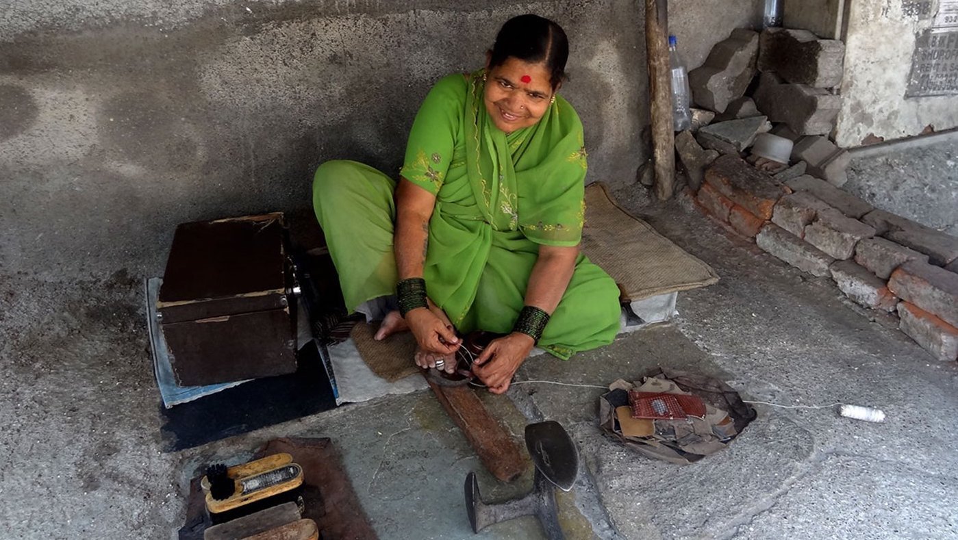 Woman cobbler