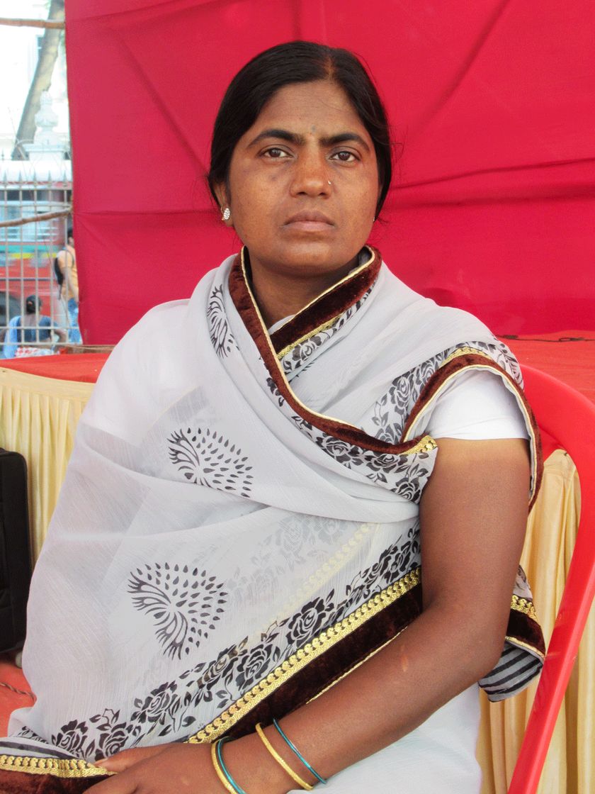 Woman sitting on chair