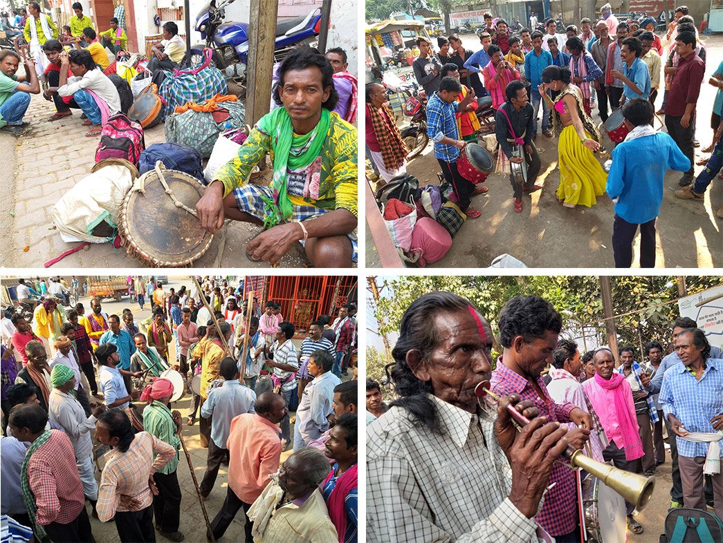 Gana baja troupes display their musical prowess to Raut-nacha members