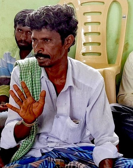 Sanitation worker putting their problems in a meeting