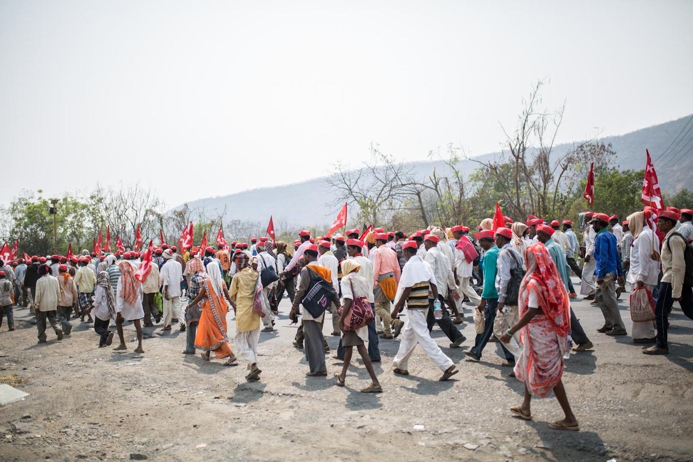 Farmers marching