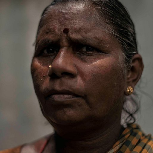 C. Muthurakku is a Folk singer and <em>kummi</em> (a folk dance form) dancer from Vadapalanji, Thiruparankundram, Madurai, Tamil Nadu