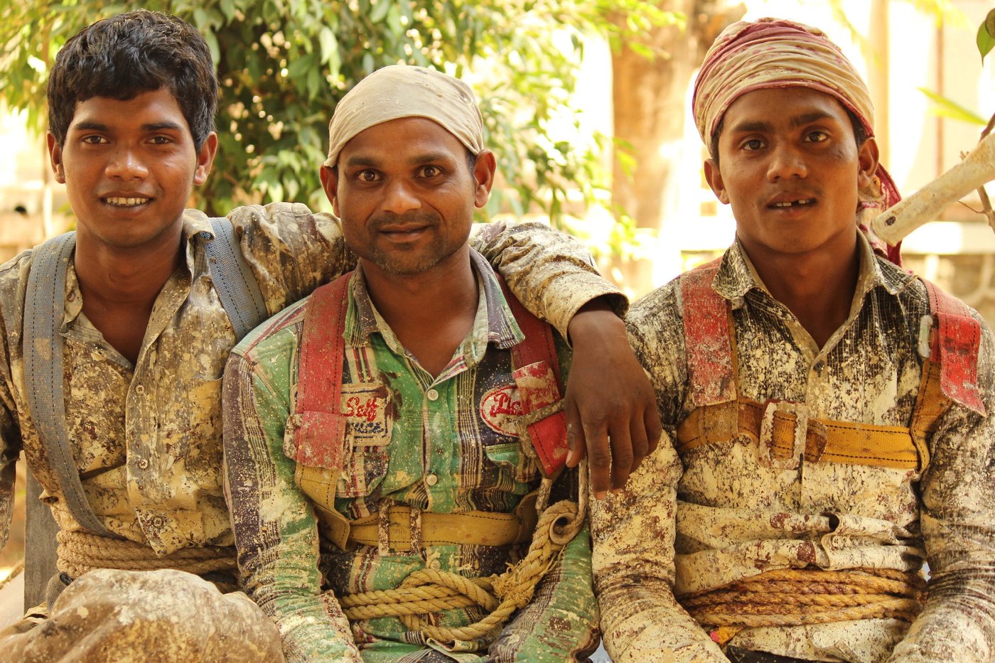 Portrait of Mohammad Wablu, Mohammad Babul Sheikh and Mohammad Manirul Seth